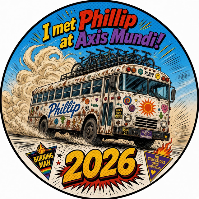 Phillip comic badge art, rolled by Sean