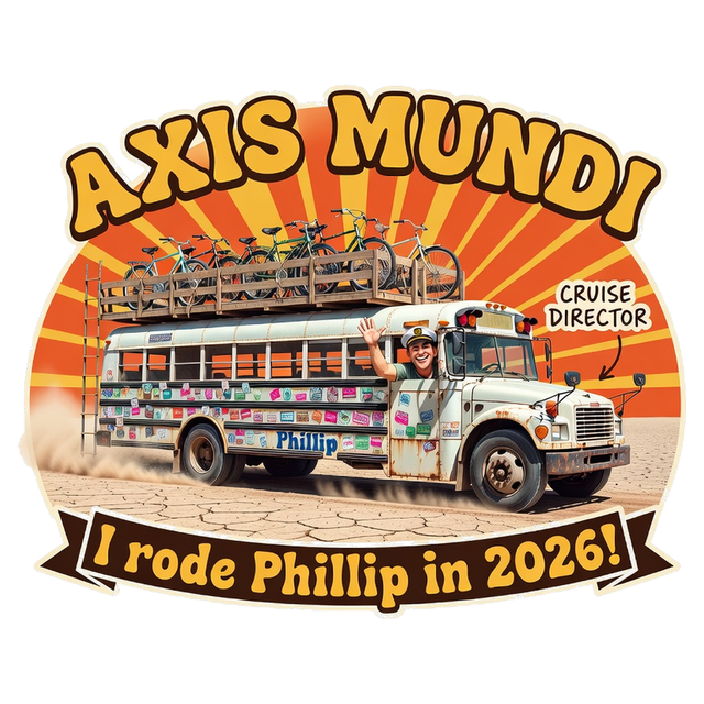 Phillip sticker, retro decal style